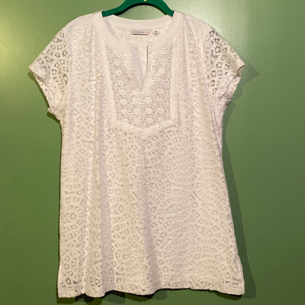 Isaac Mizrahi Live Lace Summer Tunic